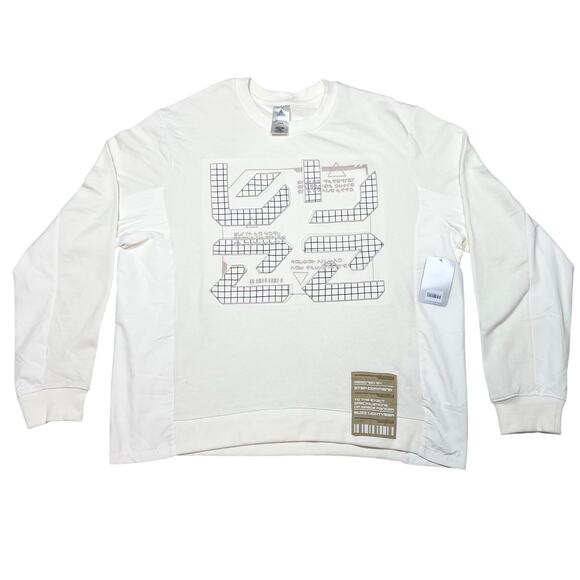 Disney Parks Star Command Buzz Lightyear Sweatshirt Large Beige New with Tags - Picture 1 of 5